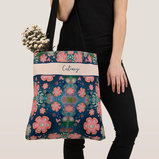 Boho Floral Fun Custom Inspirivity tas (Dichtbij)