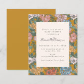 Boho Floral Garden Budget Baby shower (Voorkant / Achterkant)