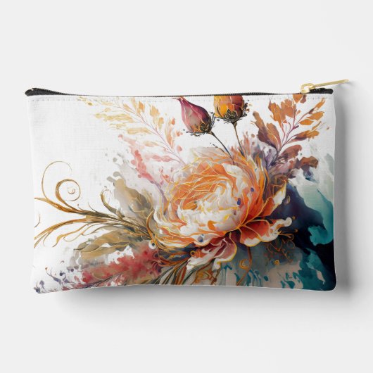Boho floral gepersonaliseerd etui (Achterkant)
