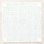 Boho Floral  Glazen Onderzetter (Achterkant)