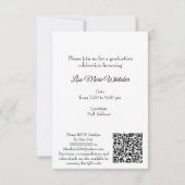 Boho Floral Graduation Party Invitation (Achterkant)
