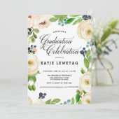 BOHO FLORAL GRADUY PARTY INVITATION (Debout devant)