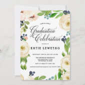 BOHO FLORAL GRADUY PARTY INVITATION (Devant)