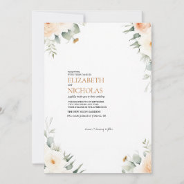 Boho Floral Greenery Botanische bruiloft uitnodigi Kaart