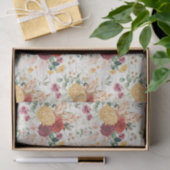  Boho Floral Hand Geschreven Schrift Ontkoppeling  Tissuepapier (Geschenk)