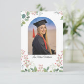 Boho Floral High School Graduation Party  (Staand voorkant)