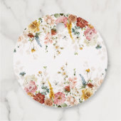 Boho Floral Highland Koe cadeau Bedankjes Labels (Achterkant)