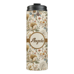 Boho Floral in Beige Thermosbeker