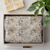 Boho Floral in Beige Tissuepapier (Geschenk)