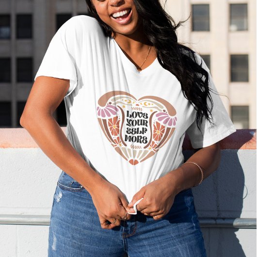 Boho Floral Inspiration Quote T-shirt