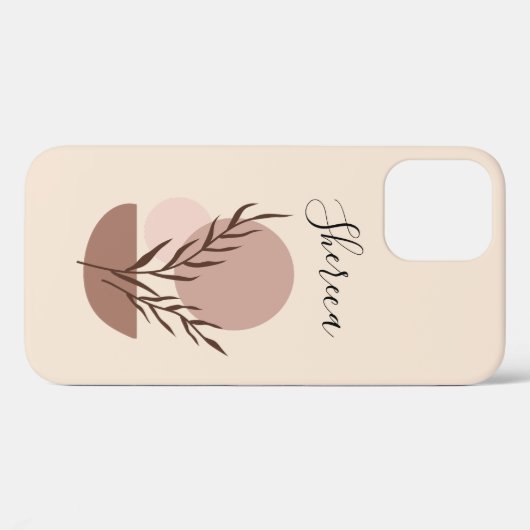 Boho Floral iPhone 12 Coque (Verso (horizontal))