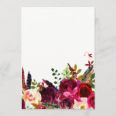 Boho Floral | Kaart advies Vrijgezellenfeest (Achterkant)