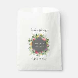 Boho Floral Laat Liefde Bloeien Bruiloft Bloem Zad Bedankzakje