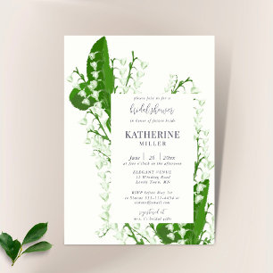 Boho Floral Lijst Lily Valley Chic Vrijgezellenfee Kaart