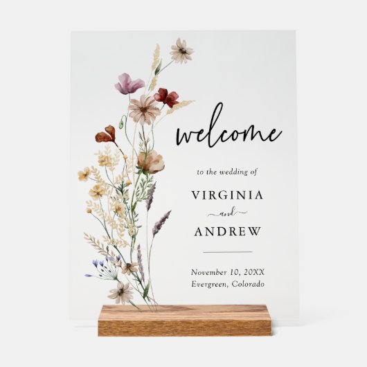 Boho Floral Mariage de bienvenue (Recto)