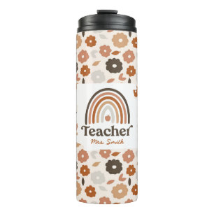 Boho Floral Modern Rainbow Apple Thermosbeker