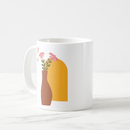 Boho Floral Mok (Voorkant links)