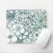 Boho Floral Mousepad Muismat (Met muis)