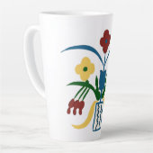 Boho Floral Mug | Vibes dessinées à la main (Angle gauche)