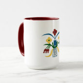 Boho Floral Mug | Vibes dessinées à la main (Devant gauche)