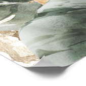 Boho Floral Musroom | AFFICHE DE BIENVENUE BABY SH (Coin)