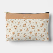 Boho Floral Neutral Ditsy Flower Print Name Beige Etui (Voorkant)