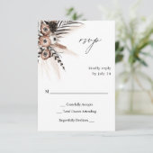 Boho floral noir et naturel no Repas RSVP 2 (Debout devant)