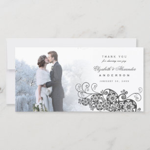 Boho Floral Paisley Wedding Bedankt voor je foto