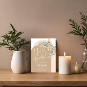 Boho Floral Pampas Genre Révélation des Invitation