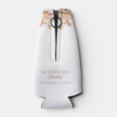 Boho Floral Pampas Grass Bridesmaid Wedding Party Flesjeskoeler (Achterkant)