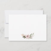 Boho Floral Pampas Grass Pink RSVP Kaartje (Achterkant)