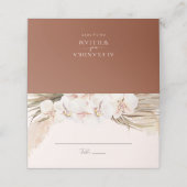 Boho Floral Pampas Grass Terracotta Wedding (Buitenkant ongevouwen)