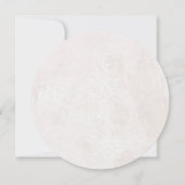 BOHO Floral Pampas roze Waterverf Wreate Baby Kaart (Achterkant)