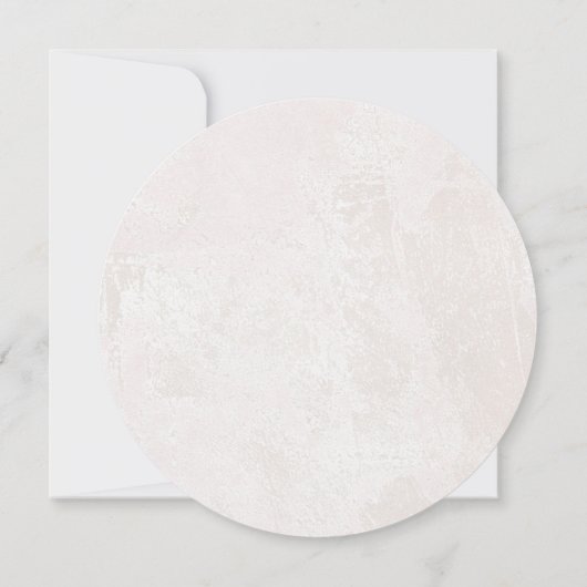 BOHO Floral Pampas roze Waterverf Wreate Baby Kaart (Achterkant)