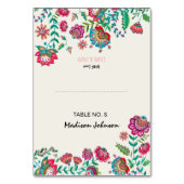 Boho Floral | Paramètres de nom d'invité | Carte d (Par défaut)