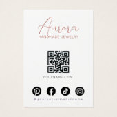 Boho Floral Pastel Wavy Hair Earrings Display Card (Dos)