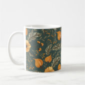 Boho Floral Pattern Koffiemok (Links)