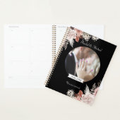 Boho Floral Personalisierbar Foto Hochzeit Planner (Devant avec enveloppe)