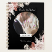 Boho Floral Personalisierbar Foto Hochzeit Planner (Devant)