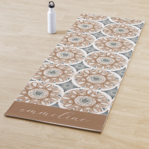 Boho Floral Personalized Yogamat