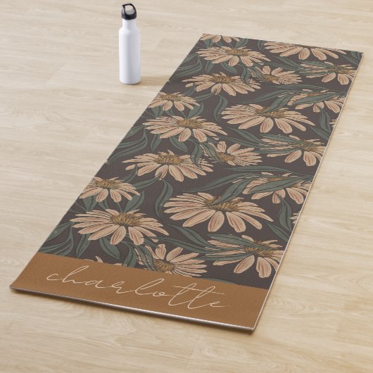 Boho Floral Personalized Yogamat (In situ)