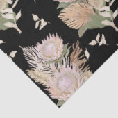 BOHO Floral Protea Pampas Grass Foliage Tissuepapier (Detail)