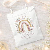 Boho Floral Rainbow Baby shower Bedankt Bedankzakje (Geknipt)