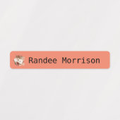 Boho Floral Rainbow Labels voor gepersonaliseerde  (Design 1)