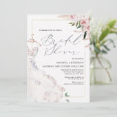 Boho Floral robe nuptiale nuptiale Invitation de d (Debout devant)