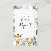 Boho Floral Roos Gold Wishing Well Insert Visitekaartje (Achterkant)