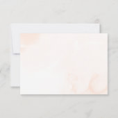 Boho Floral Rustic Automne Mariage d'automne RSVP (Dos)