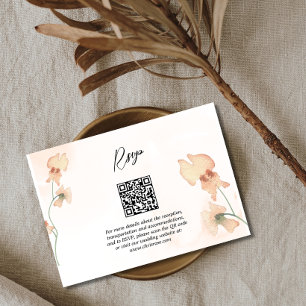 Boho Floral Rustic Automne Mariage d'automne RSVP