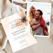 Boho Floral Rustique Automne Faire-part de mariage