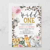 Boho Floral Safari Wild Een eerste verjaardag